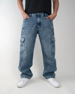 PANTALÓN JEAN RIGÍDO (BAGGY/CARGO) CARTHER T. CRISTAL ORANGE