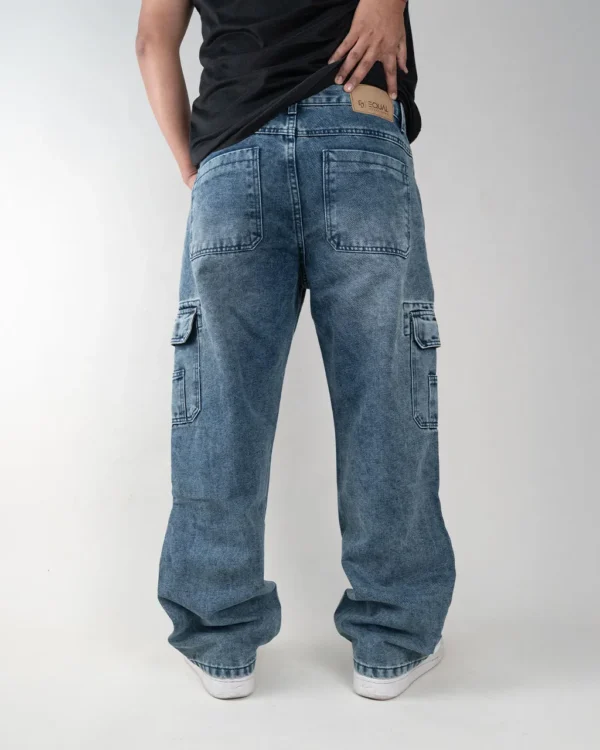 PANTALÓN JEAN RIGÍDO (BAGGY/CARGO) CARTHER T. CRISTAL ORANGE