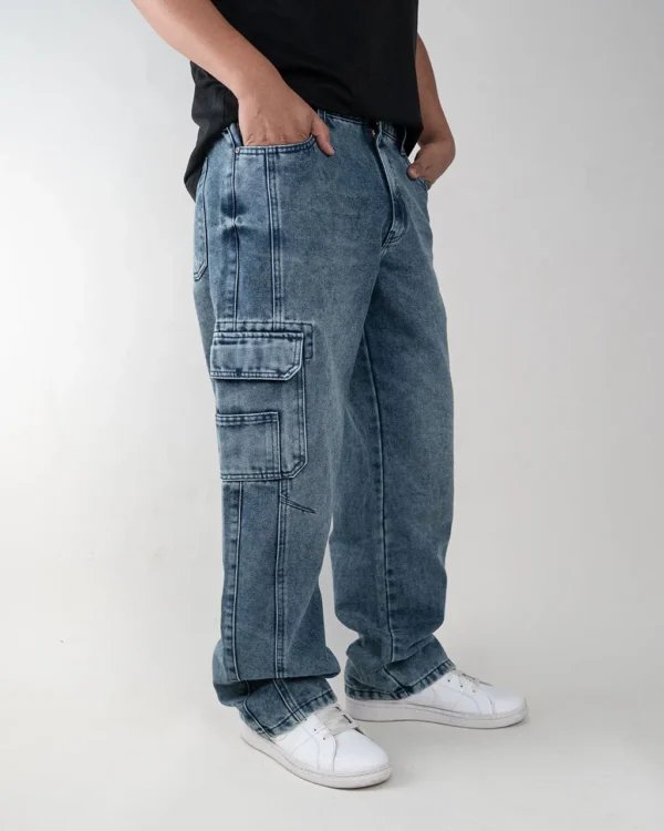PANTALÓN JEAN RIGÍDO (BAGGY/CARGO) CARTHER T. CRISTAL ORANGE